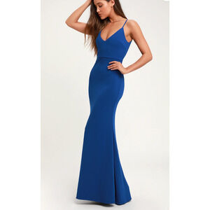Lulu's Royal Blue Maxi Dress